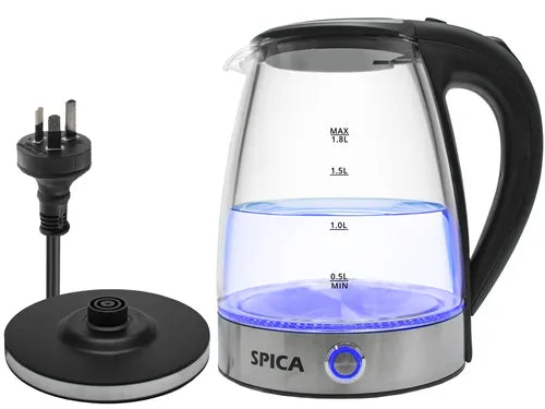 Jarra Eléctrica de Vidrio con Luz LED y Corte Automático para Mate/Té