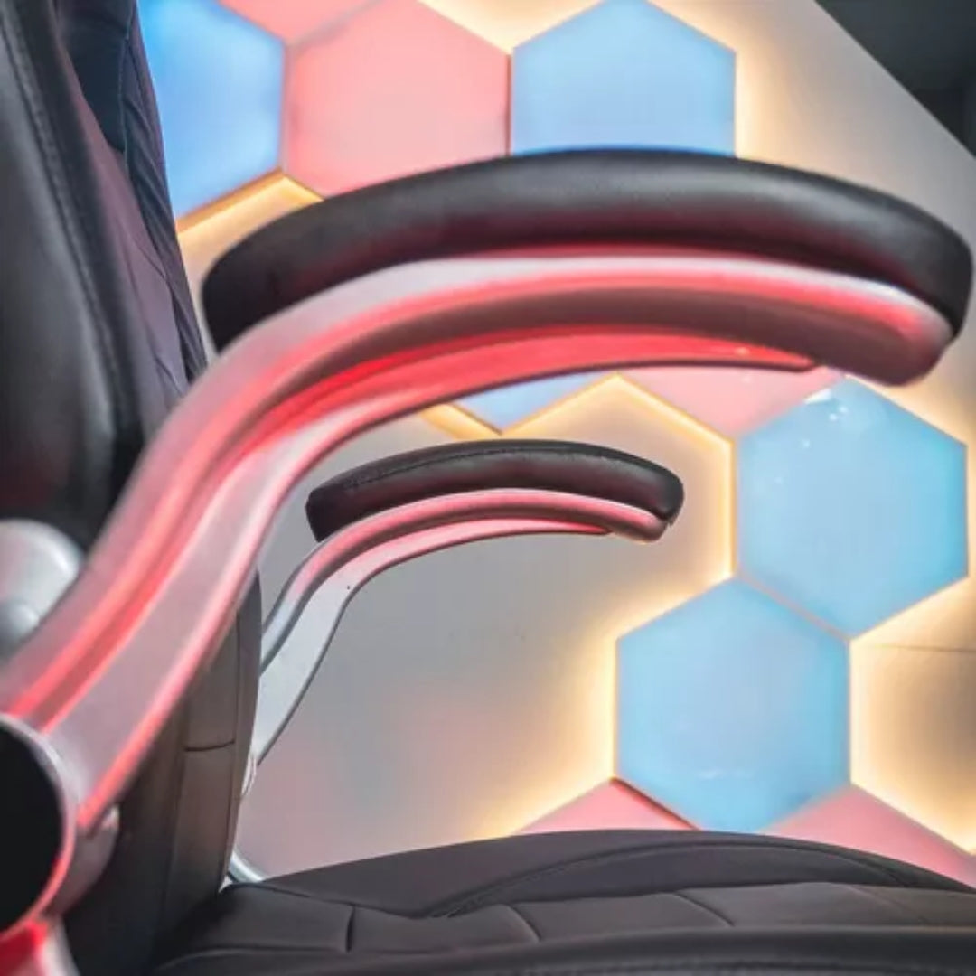 Silla Gamer Baires4 PS4 Negra - Ergonómica, 150kg, Altura y Brazos Ajustables