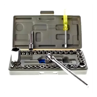 Juego de Llaves Tubo y Puntas | Kit 40 Piezas con Maletín Estuche