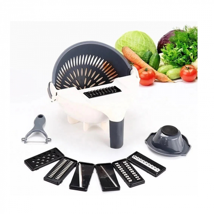 Mandolina Cortador de Verduras Multifunción | Rallador + Colador y Bowl Integrado