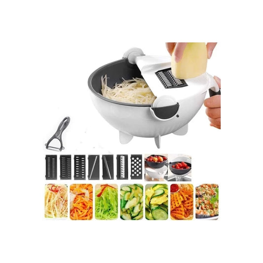 Mandolina Cortador de Verduras Multifunción | Rallador + Colador y Bowl Integrado