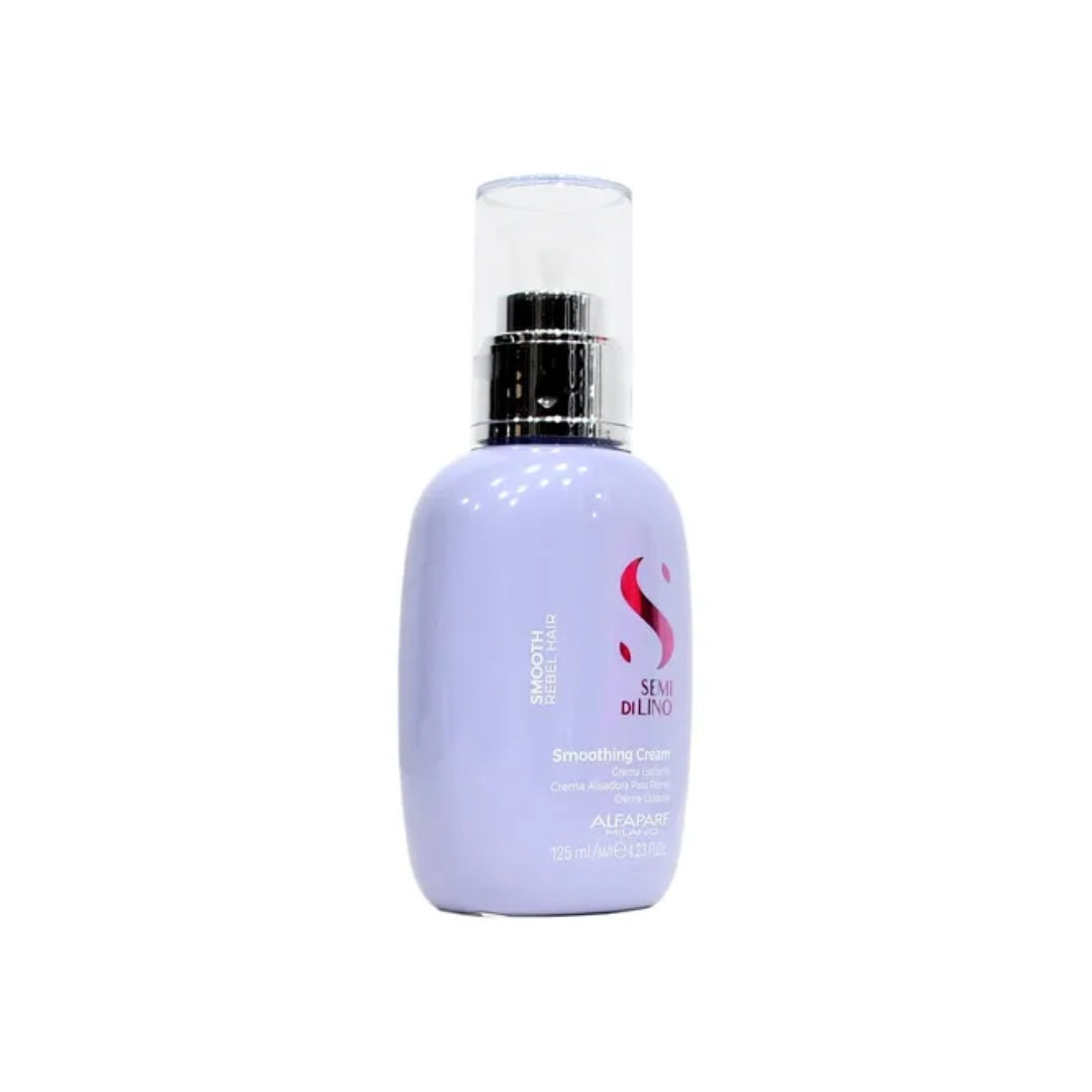 Alfaparf Semi Di Lino Smooth: Crema Alisadora Anti-Frizz x125ml | Cabello Suave y Brillante