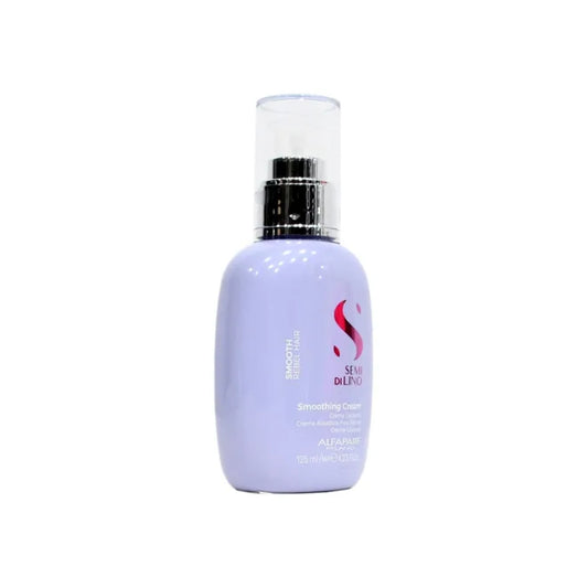 Alfaparf Semi Di Lino Smooth: Crema Alisadora Anti-Frizz x125ml | Cabello Suave y Brillante