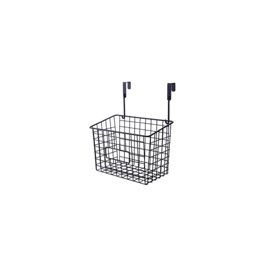 Canasto Organizador Colgante para Puerta/Cajón | Especiero Metálico (Blanco o Negro)