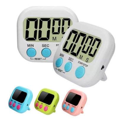 Timer Cocina Digital Magnético - Temporizador con Alarma y Pantalla Grande