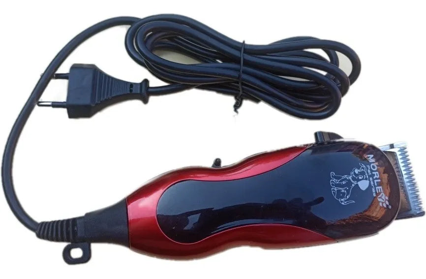 Kit Cortadora De Pelo Caninos + Accesorios Rojo