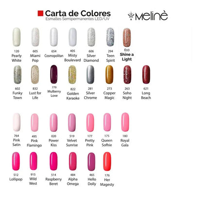 Kit de Esmaltes Semipermanentes Meliné | Incluye Removedor y Limas
