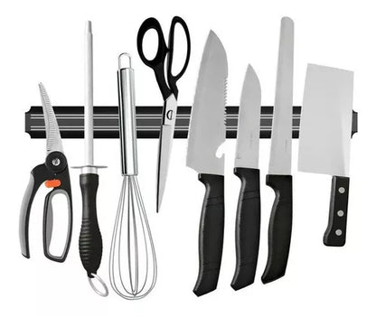 Barra Magnética para Cuchillos 50cm | Imán Organizador de Cocina (Colgar)
