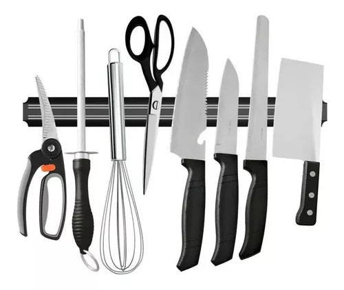 Barra Magnética para Cuchillos 50cm | Imán Organizador de Cocina (Colgar)