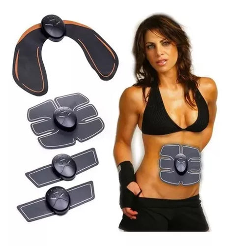 Estimulador Muscular Eléctrico (EMS) Kit | Tonifica Abdominales, Brazos, Piernas y Glúteos - Uso en Casa