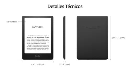Kindle Paperwhite 11.ª Gen (8GB): Lector de Ebooks Sumergible con Pantalla 6.8