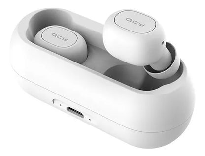 Auriculares Inalámbricos Bluetooth QCY T1C TWS (Blanco) con Micrófono
