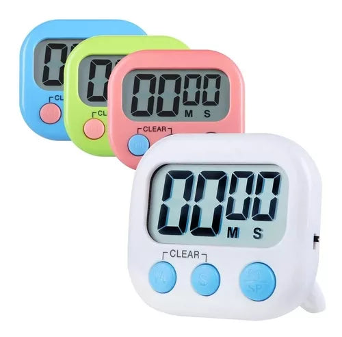 Timer Cocina Digital Magnético - Temporizador con Alarma y Pantalla Grande