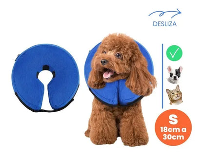 Collar Isabelino Inflable Talle Small Perros Gatos Pequeños