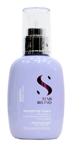 Alfaparf Semi Di Lino Smooth: Crema Alisadora Anti-Frizz x125ml | Cabello Suave y Brillante