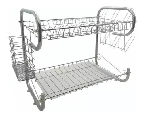 Secaplatos Escurridor de Platos Cromado para Cocina - Compacto y Resistente (Varios Modelos)