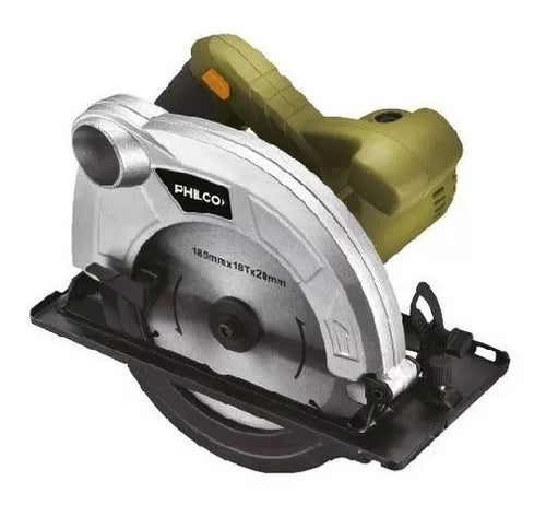 Sierra Circular Eléctrica Philco SC1201 | 1200w Disco 185mm para Madera