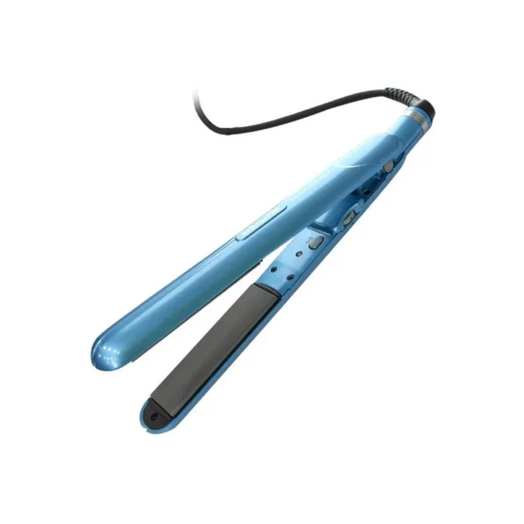 Planchita de Pelo BaBylissPRO Nano Titanium 9555 Azul 240V | Alisado Profesional y Brillo Extremo