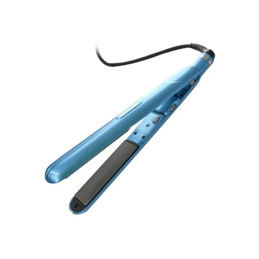 Planchita de Pelo BaBylissPRO Nano Titanium 9555 Azul 240V | Alisado Profesional y Brillo Extremo