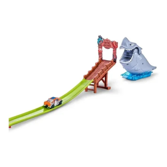 Pista de Autos Metal Machines Shark Attack Zuru | Set con Auto y Tiburón