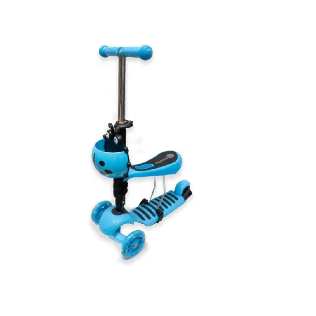 Monopatín 3 en 1 para Niños | Scooter con Asiento Desmontable y 3 Alturas