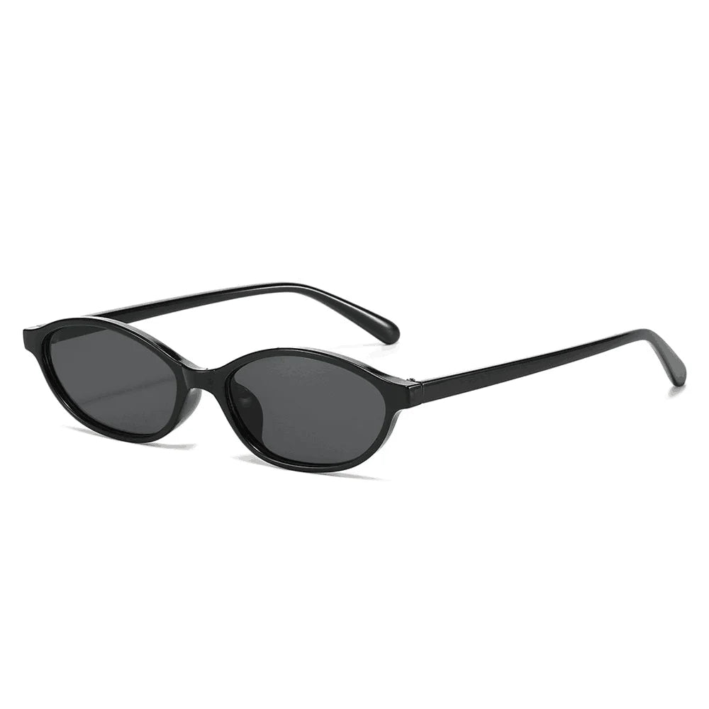 Gafas de Sol Retro con Montura Ovalada Pequeña, Estilo Leopardo para Mujer