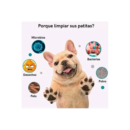 Limpia Pata Para Mascotas Copa Limpiador Lava Perros Gatos Chico