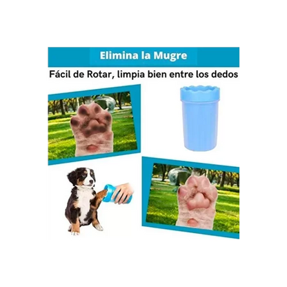 Limpia Pata Para Mascotas Copa Limpiador Lava Perros Gatos Mediano