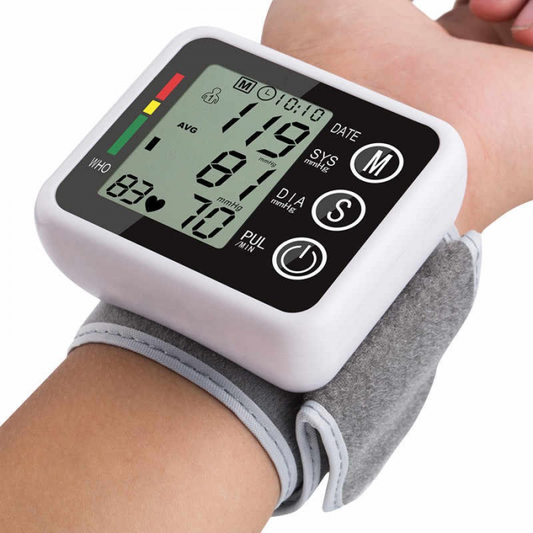 Tensiómetro Digital de Muñeca | Medidor de Presión Arterial Automático